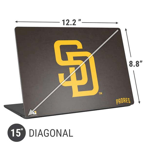 MLB San Diego Padres - Solid Distressed Universal Laptop 15in (12.2 x 8.8in) Skin