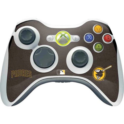 MLB San Diego Padres - Solid Distressed Xbox 360 Wireless Controller Skin