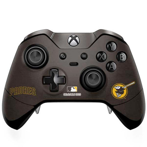 MLB San Diego Padres - Solid Distressed Xbox One Elite Controller Skin