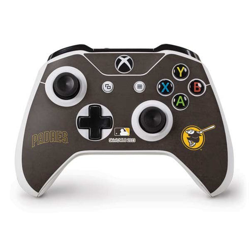 MLB San Diego Padres - Solid Distressed Xbox One S Controller Skin