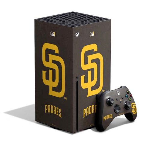 MLB San Diego Padres - Solid Distressed Xbox Series X Bundle Skin