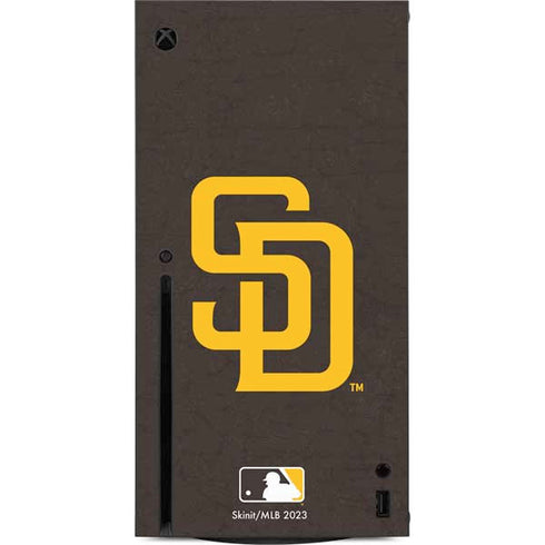 MLB San Diego Padres - Solid Distressed Xbox Series X Console Skin