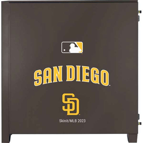 MLB San Diego Padres Alternate Jersey Corsair 4000D Tempered Glass Mid-Tower ATX Case Skin