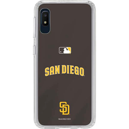 MLB San Diego Padres Alternate Jersey Galaxy A10e Clear Case