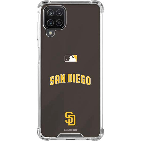 MLB San Diego Padres Alternate Jersey Galaxy A12 Clear Case