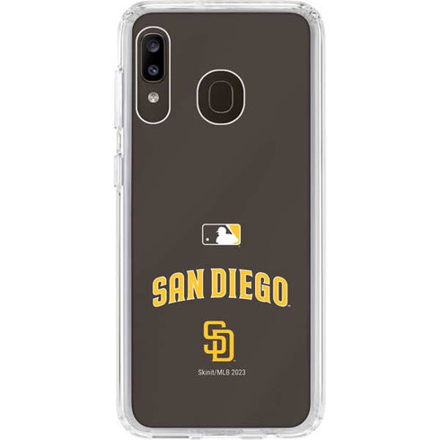 MLB San Diego Padres Alternate Jersey Galaxy A20 Clear Case