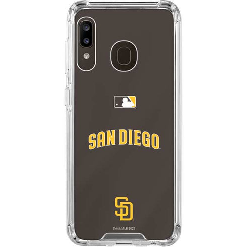 MLB San Diego Padres Alternate Jersey Galaxy A30 Clear Case