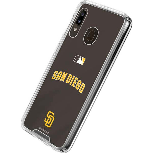 MLB San Diego Padres Alternate Jersey Galaxy A30 Clear Case