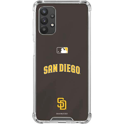 MLB San Diego Padres Alternate Jersey Galaxy A32 5G Clear Case