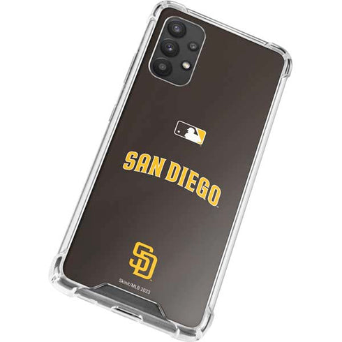 MLB San Diego Padres Alternate Jersey Galaxy A32 5G Clear Case