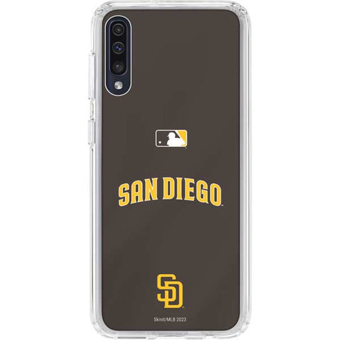 MLB San Diego Padres Alternate Jersey Galaxy A50 Clear Case