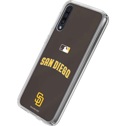 MLB San Diego Padres Alternate Jersey Galaxy A50 Clear Case
