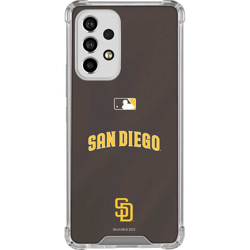 MLB San Diego Padres Alternate Jersey Galaxy A53 5G Clear Case