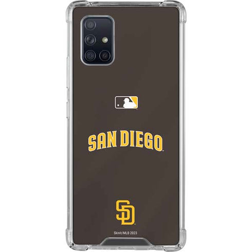 MLB San Diego Padres Alternate Jersey Galaxy A71 5G Clear Case
