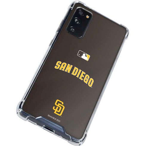 MLB San Diego Padres Alternate Jersey Galaxy S20 FE Clear Case