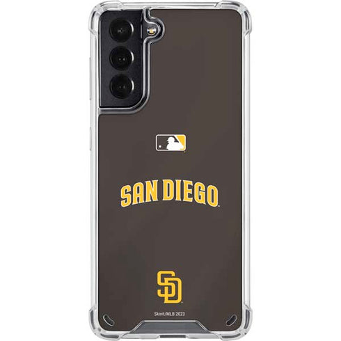 MLB San Diego Padres Alternate Jersey Galaxy S21 5G Clear Case