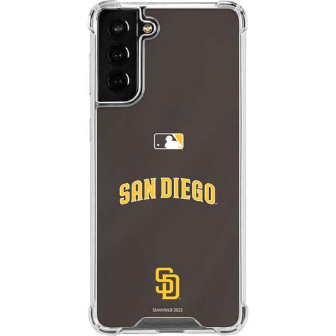 MLB San Diego Padres Alternate Jersey Galaxy S21 FE Clear Case