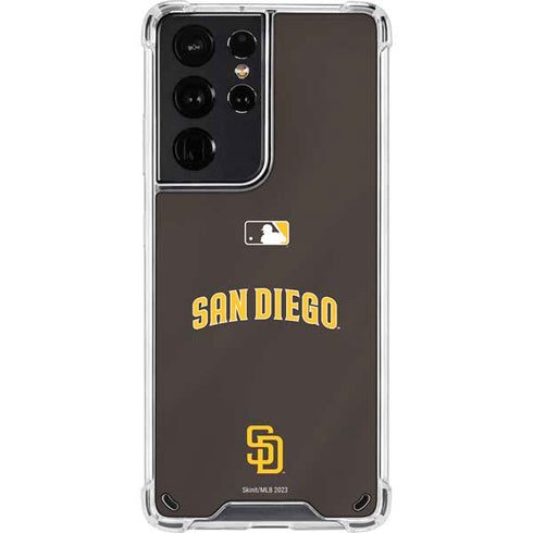 MLB San Diego Padres Alternate Jersey Galaxy S21 Ultra 5G Clear Case