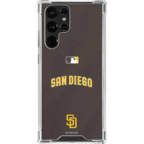 MLB San Diego Padres Alternate Jersey Galaxy S22 Ultra Clear Case