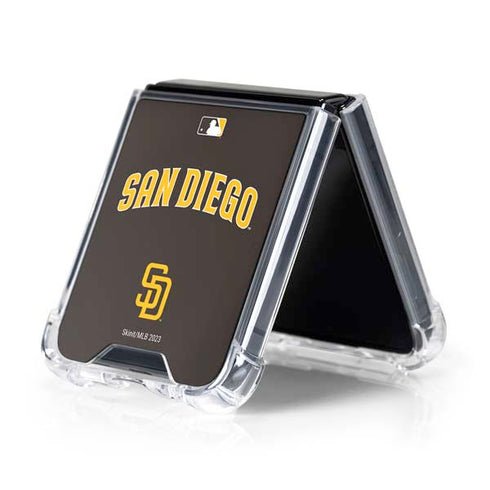 MLB San Diego Padres Alternate Jersey Galaxy Z Flip5 5G Clear Case