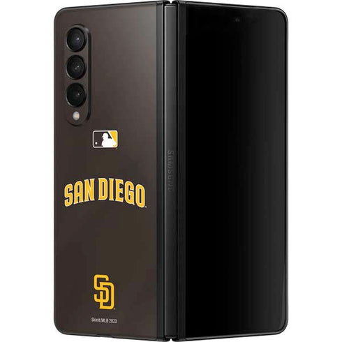 MLB San Diego Padres Alternate Jersey Galaxy Z Fold3 5G Skin