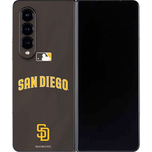 MLB San Diego Padres Alternate Jersey Galaxy Z Fold4 5G Skin
