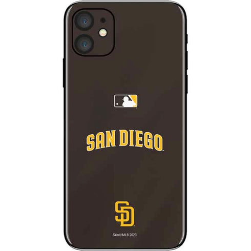 MLB San Diego Padres Alternate Jersey iPhone 11 Skin