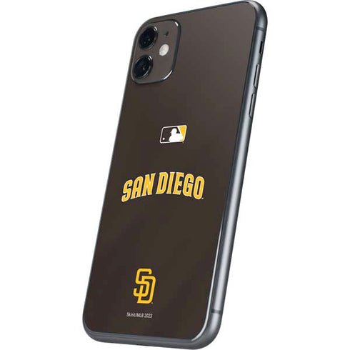 MLB San Diego Padres Alternate Jersey iPhone 11 Skin