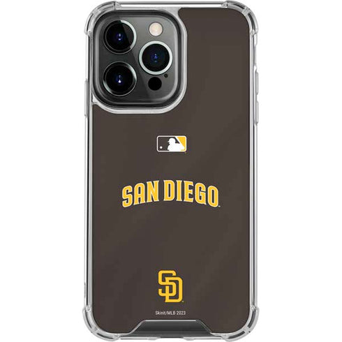 MLB San Diego Padres Alternate Jersey iPhone 14 Pro Clear Case