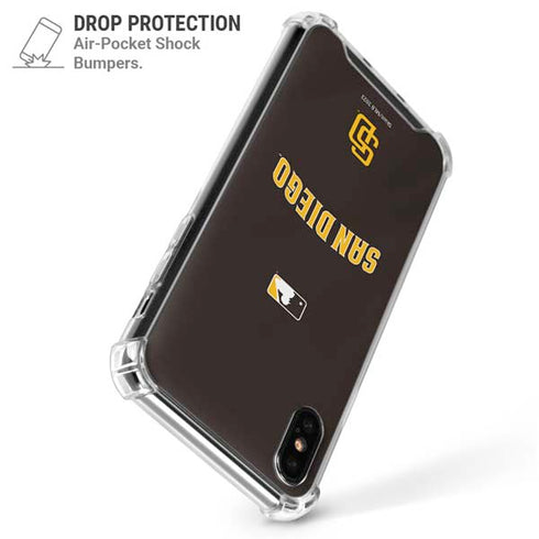 MLB San Diego Padres Alternate Jersey iPhone XS Max Clear Case