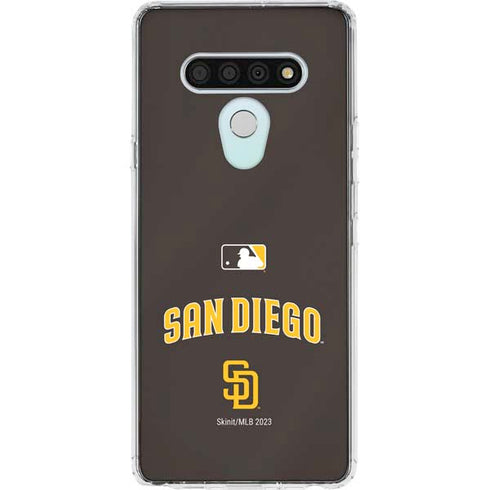 MLB San Diego Padres Alternate Jersey LG Stylo 6 Clear Case