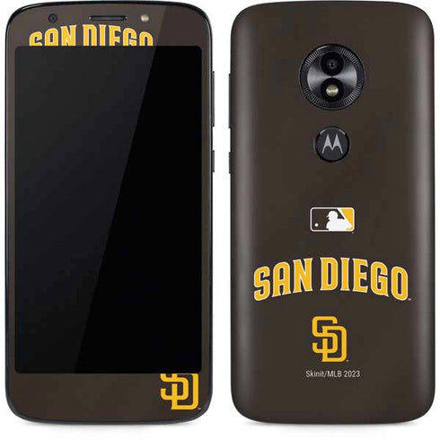 MLB San Diego Padres Alternate Jersey Moto E5 Play Skin