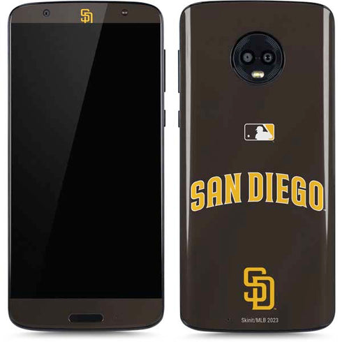 MLB San Diego Padres Alternate Jersey Moto G6 Skin