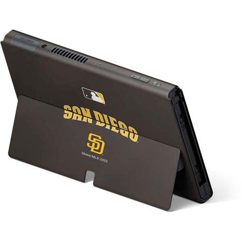 MLB San Diego Padres Alternate Jersey Nintendo Switch OLED (2021) Skin