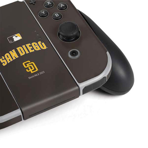 MLB San Diego Padres Alternate Jersey Nintendo Switch OLED (2021) Skin