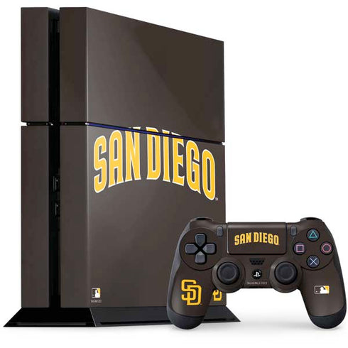 MLB San Diego Padres Alternate Jersey PS4 Console and Controller Bundle Skin
