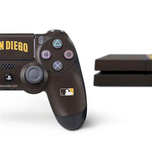 MLB San Diego Padres Alternate Jersey PS4 Console and Controller Bundle Skin