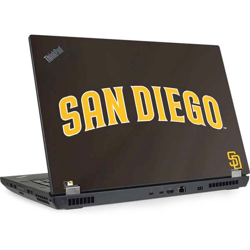 MLB San Diego Padres Alternate Jersey Lenovo ThinkPad Skin