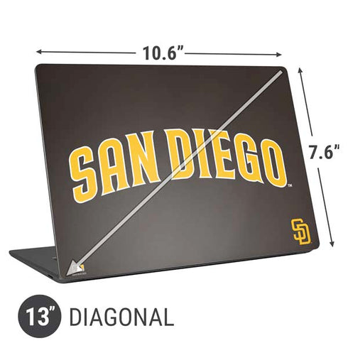 MLB San Diego Padres Alternate Jersey Universal Laptop 13in (10.6 x 7.6in) Skin