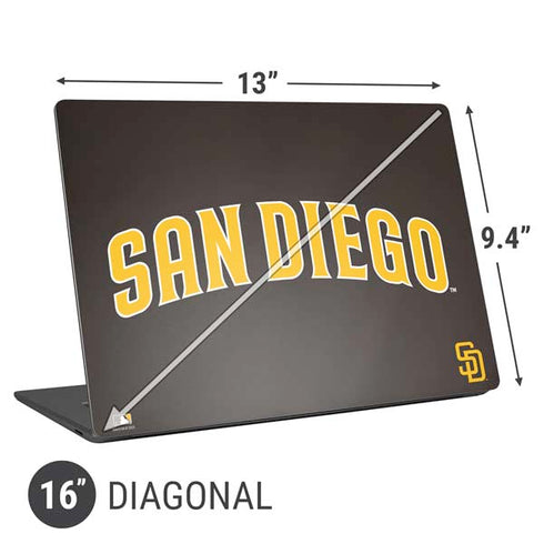 MLB San Diego Padres Alternate Jersey Universal Laptop 16in (13 x 9.4in) Skin