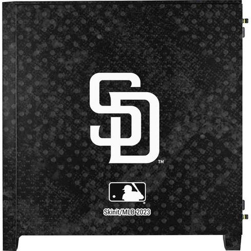 MLB San Diego Padres Dark Wash Corsair 4000D Tempered Glass Mid-Tower ATX Case Skin