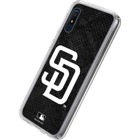 MLB San Diego Padres Dark Wash Galaxy A10e Clear Case