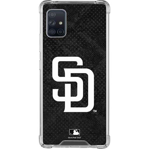 MLB San Diego Padres Dark Wash Galaxy A51 5G Clear Case