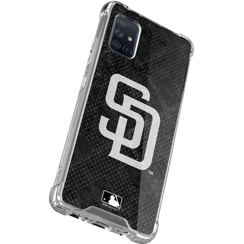 MLB San Diego Padres Dark Wash Galaxy A71 5G Clear Case
