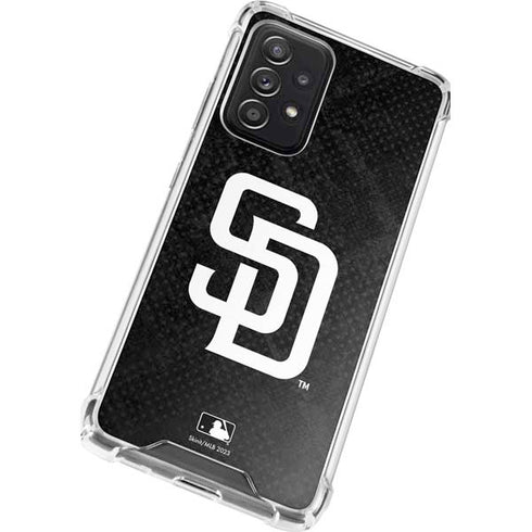 MLB San Diego Padres Dark Wash Galaxy A72 5G Clear Case