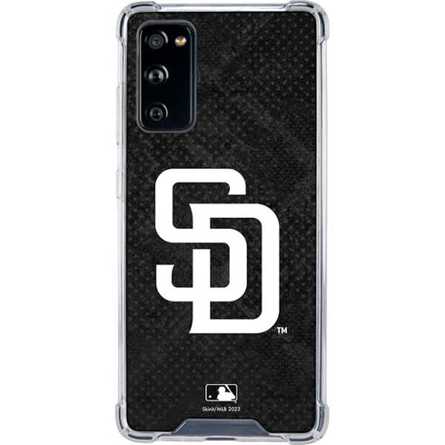 MLB San Diego Padres Dark Wash Galaxy S20 FE Clear Case