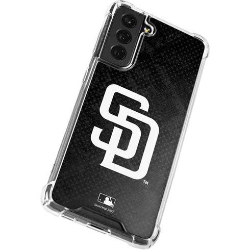 MLB San Diego Padres Dark Wash Galaxy S21 FE Clear Case