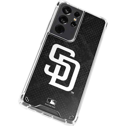 MLB San Diego Padres Dark Wash Galaxy S21 Ultra 5G Clear Case