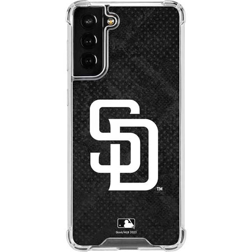 MLB San Diego Padres Dark Wash Galaxy S22 Plus Clear Case