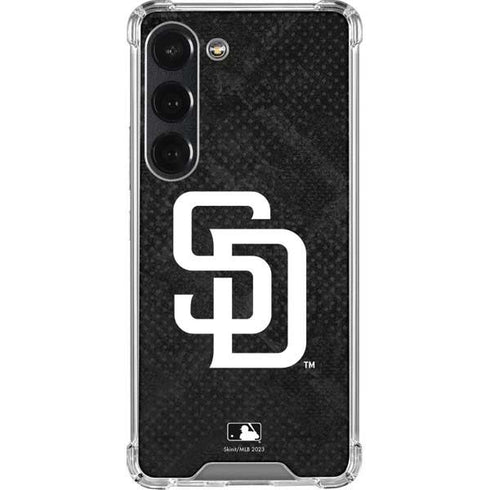 MLB San Diego Padres Dark Wash Galaxy S23 Clear Case